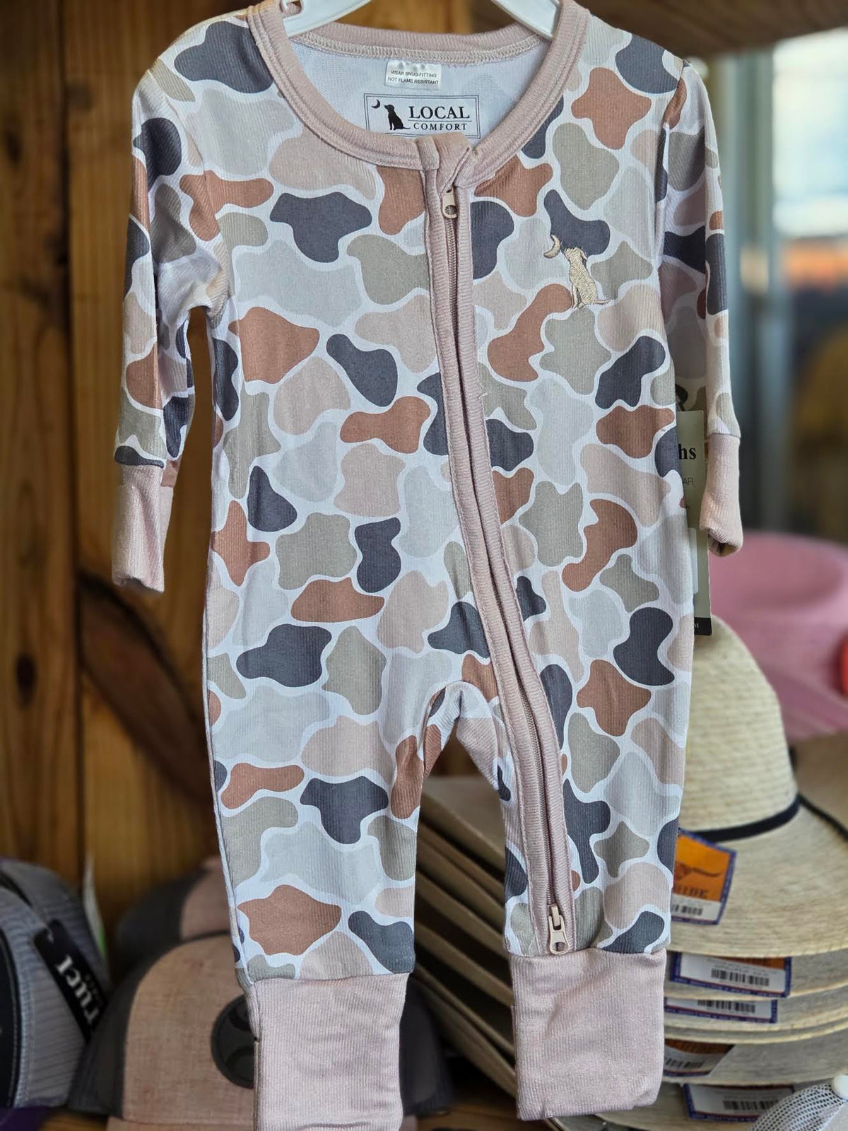 Local Boy Baby Bodysuit Forest Camo Flora