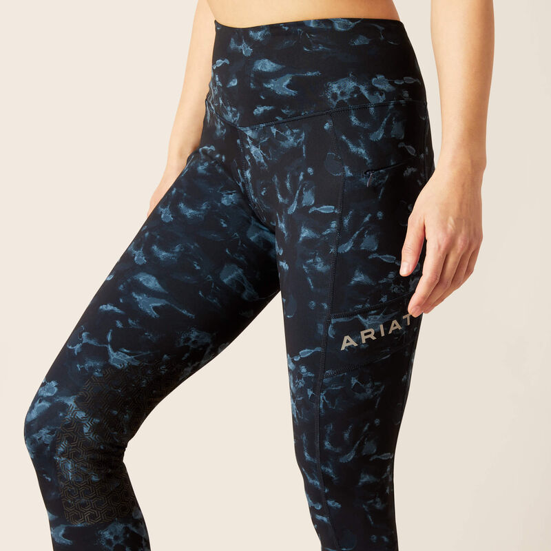 Ariat Womens Eos Print Knee Patch Tight Stormy Skies