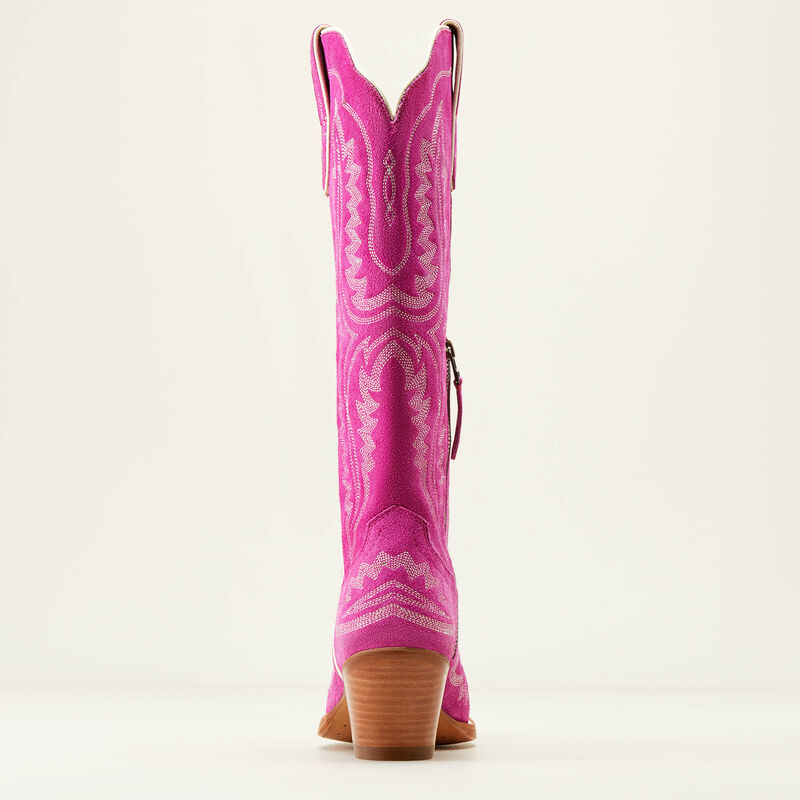 ARIAT WOMENS CASANOVA WESTERN BOOT HAUTE PINK SUEDE