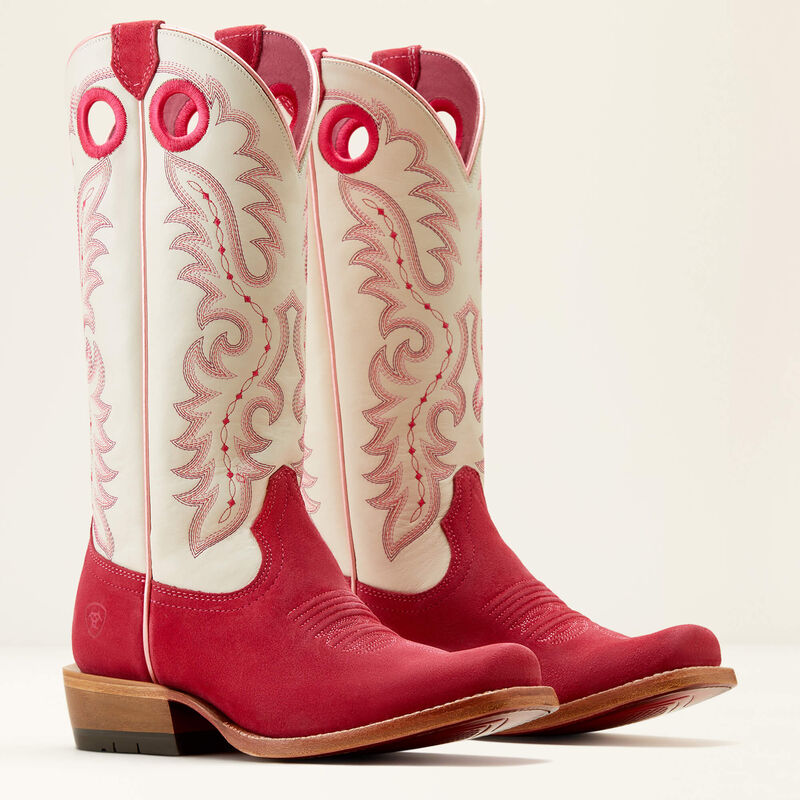Ariat Futurity Frontier Boon Western Boot (DEEP AZALEA|BLANCO