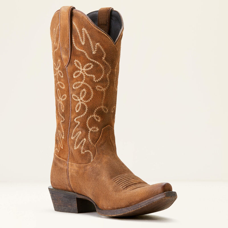 ARIAT Jukebox Western Boot (DARK GINGER SUEDE)
