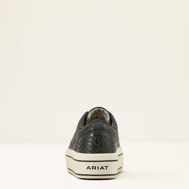 ARIAT WOMENS Skylar Shoe-BLACK FLORAL EMBOSS