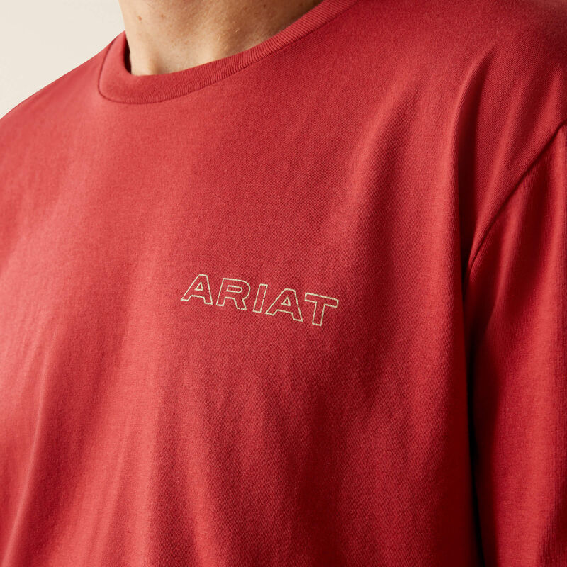 ARIAT MENS PATRIOT BUFFALO COIN SS TSHIRT
