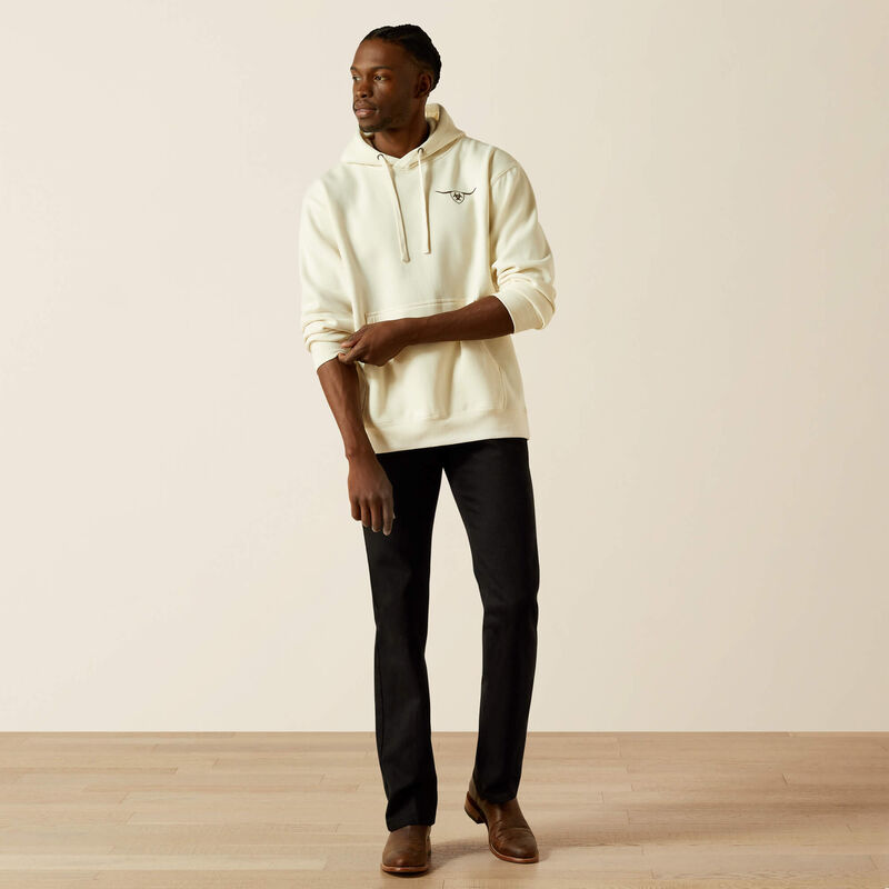 ARIAT MENS SHIELD STEERHEAD HOODIE