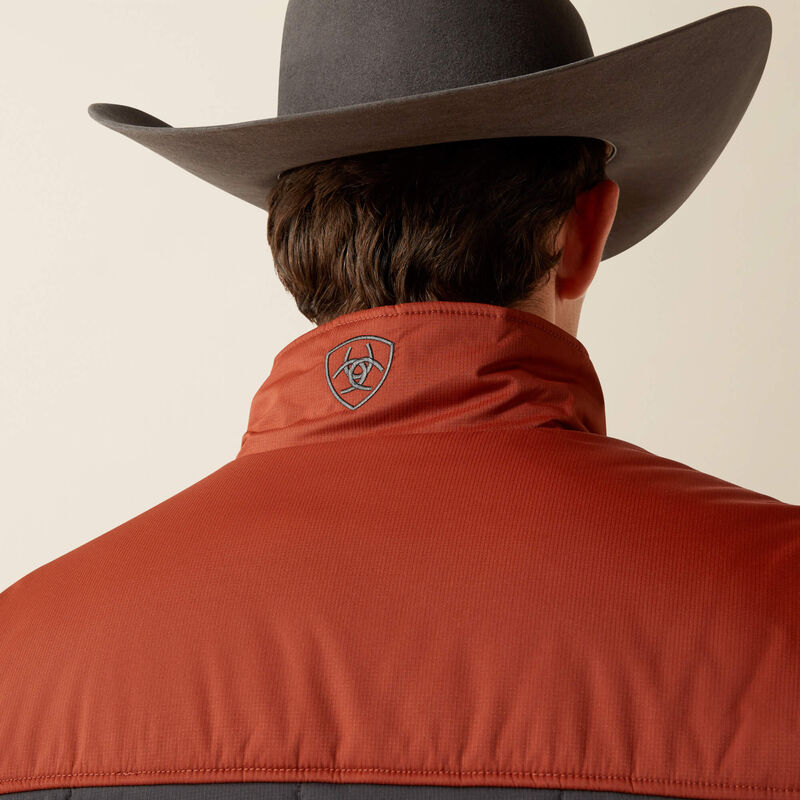 ARIAT MENS Crius Insulated Vest-SMOKED PAPRIKA/PHANTOM