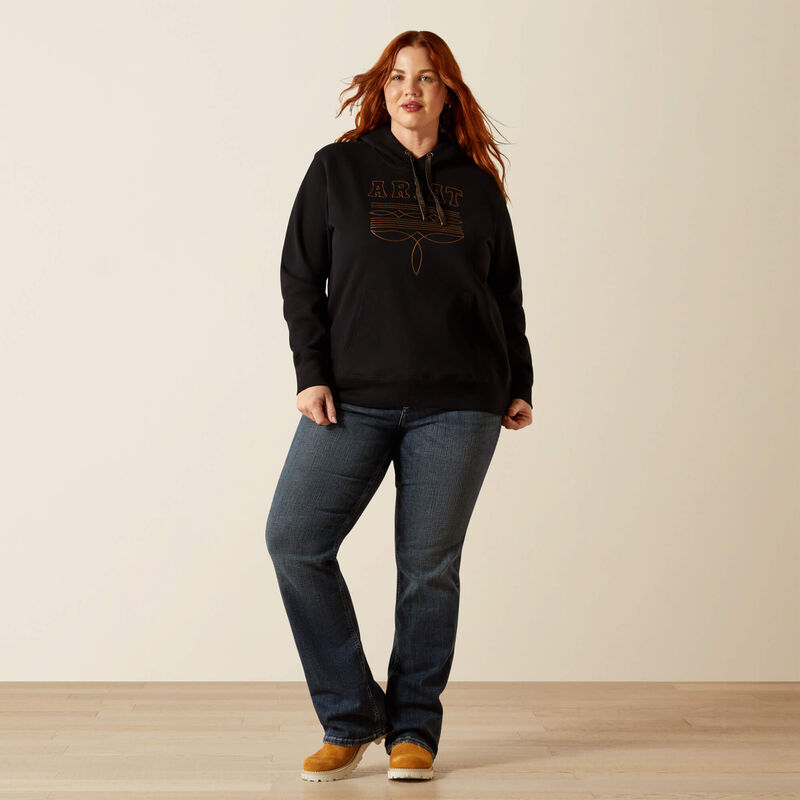 ARIAT WOMENS BOOT STITCH HOODIE