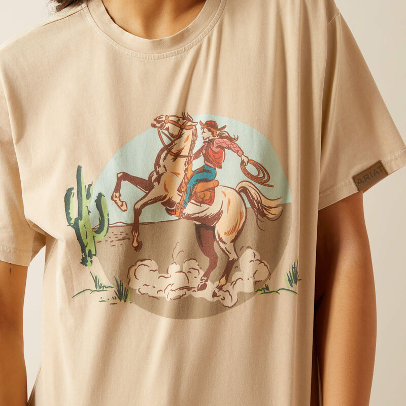 ARIAT WOMENS RIDE ON SS TSHIRT