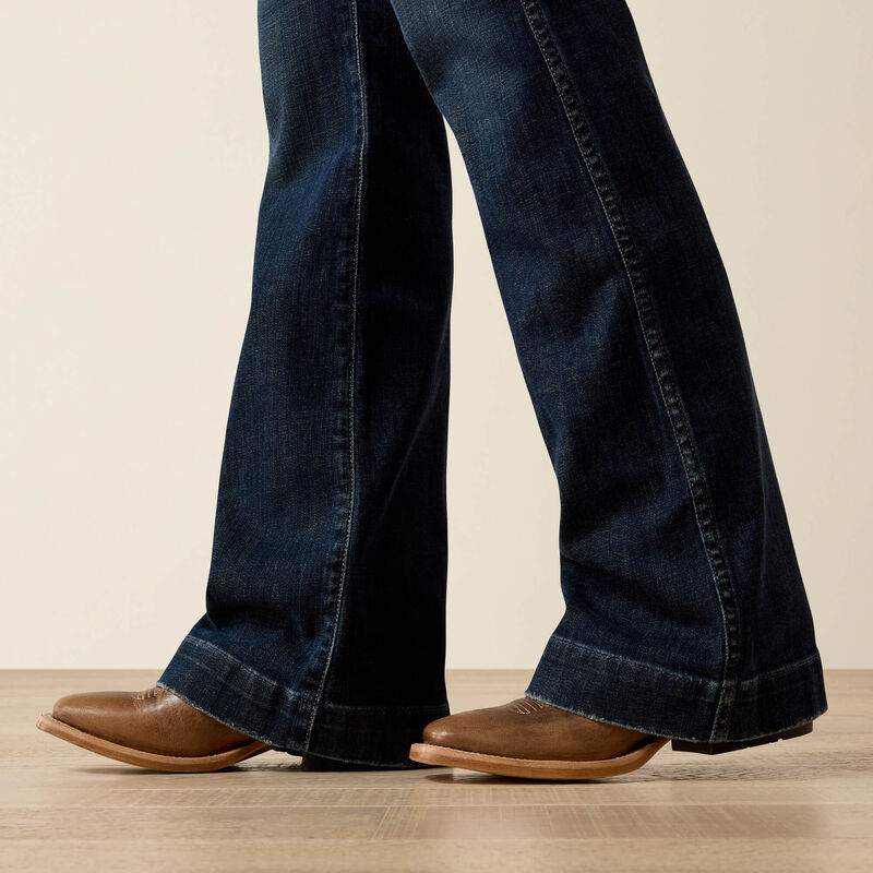 ARIAT WOMEN'S High Rise Vivienne Slim Trouser Jeans-PLUMAS