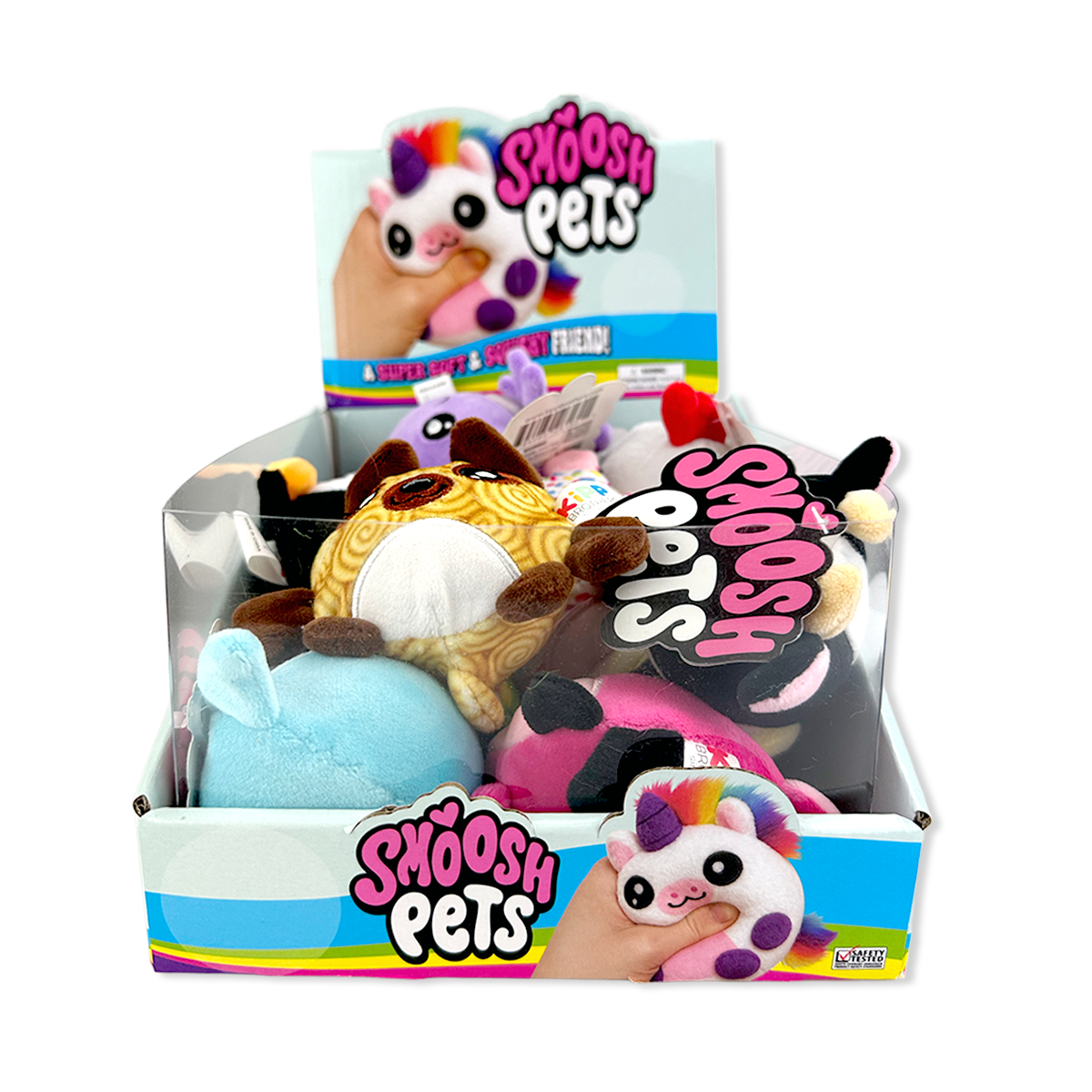 Smoosh Pets Soft Squishy Plush Ball Assortment - 12/Display: Wholesale Price