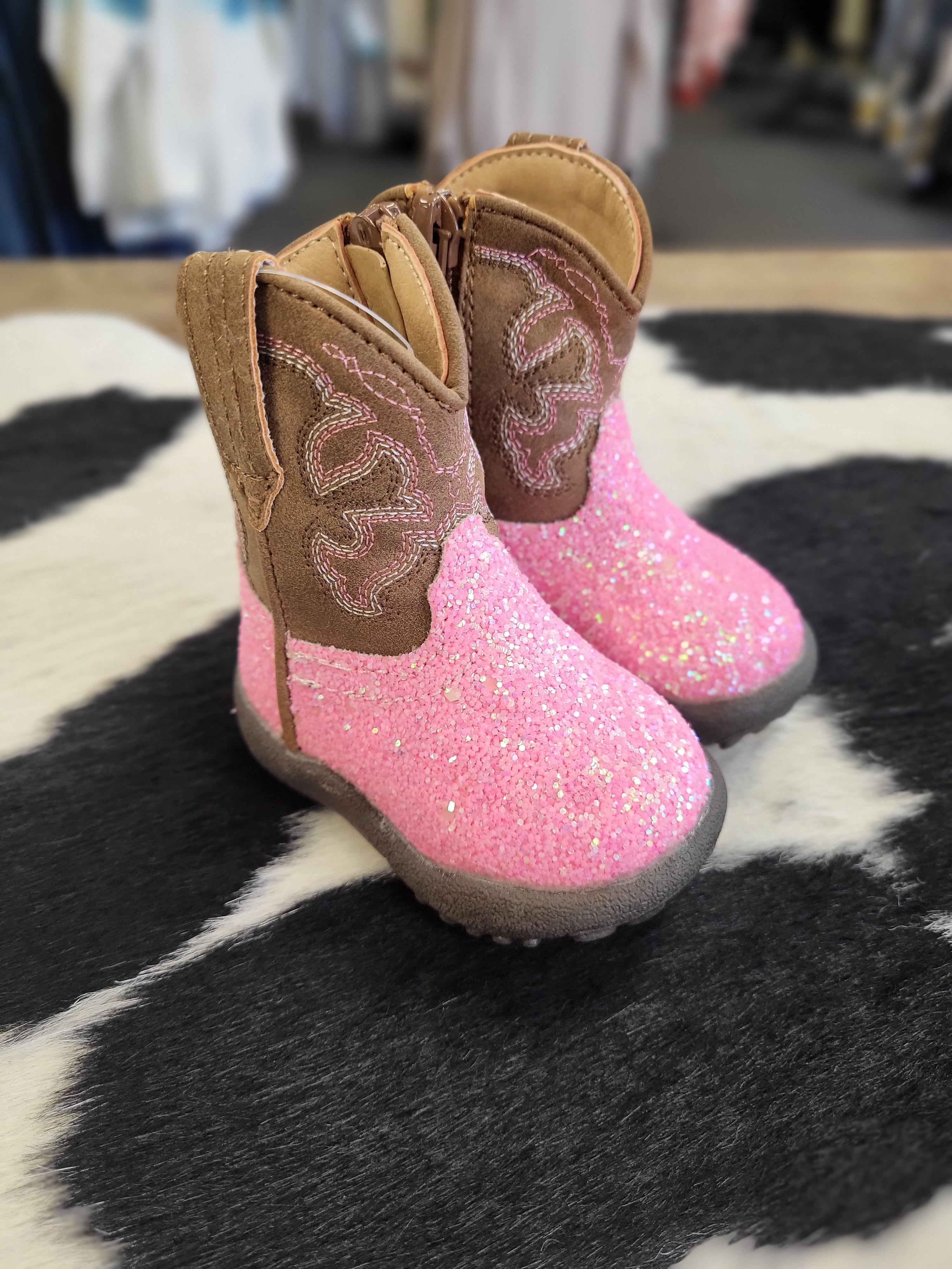 Infant shop glitter boots