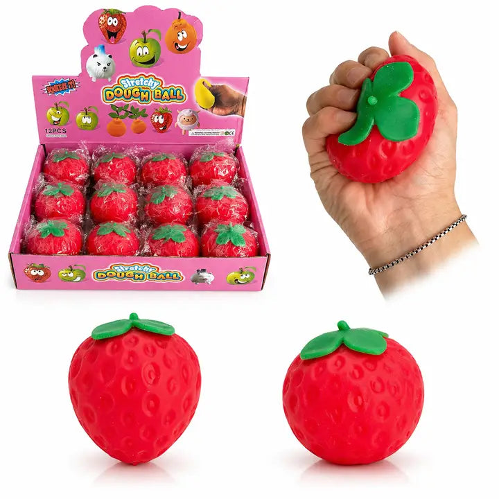 Strawberry Dough Ball Squishy