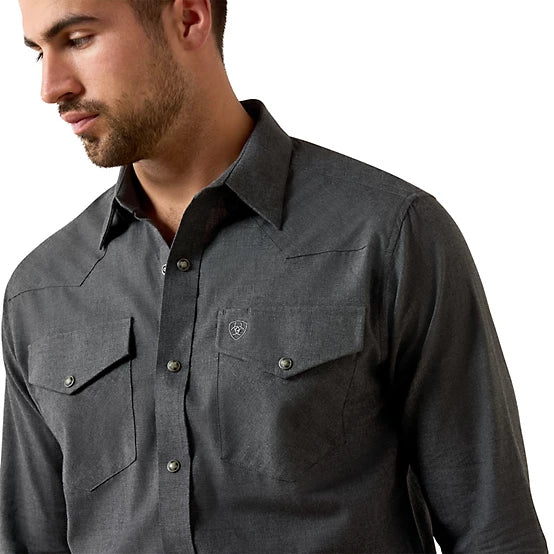 Ariat Men's Solid Twill Fitted Shirt