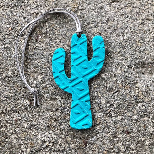 CAR FRESHIE Aztec Cactus Air Flair: Turquoise / Mahogany Coconut