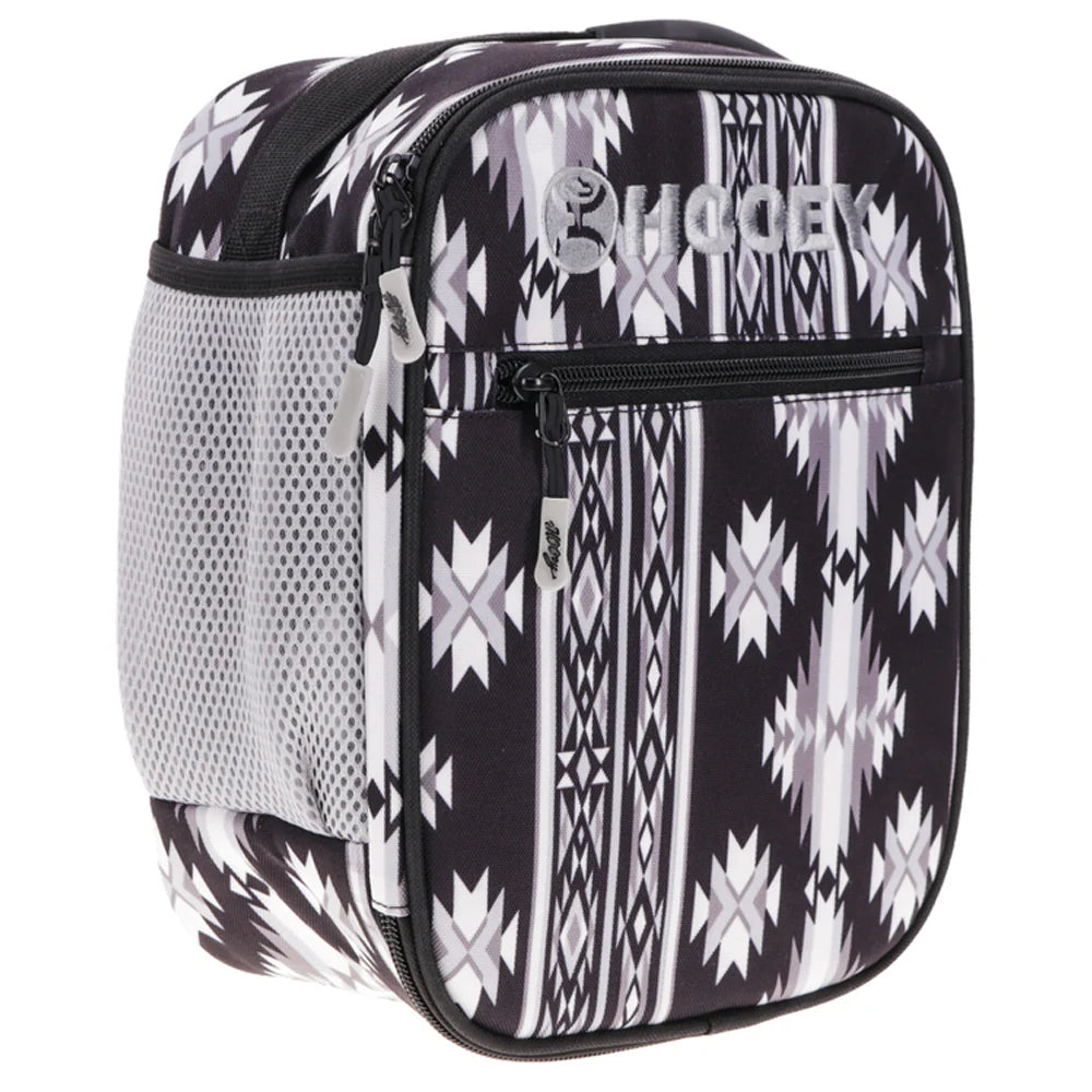 Hooey Lunch Box Black & Grey Aztec