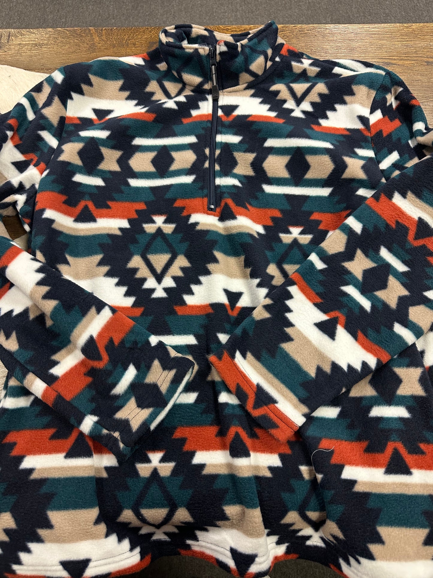 Roper® Men's Aztec Print 1/4 Zip Polar Fleece Pullover-MULTI