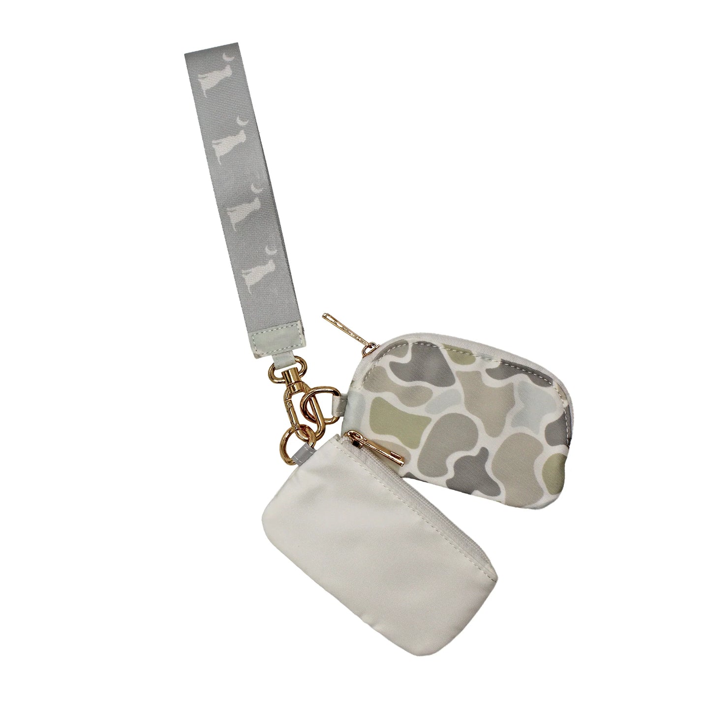 LOCAL GIRL Dual Wristlet Color: Forest Camo Saltwater