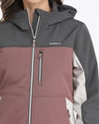 CINCH Women’s Bonded Hoodie-ROSE/GREY/CREAM