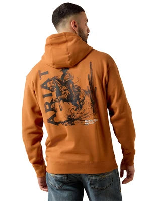 Ariat Men's Cowboy Tough Hoodie Adobe