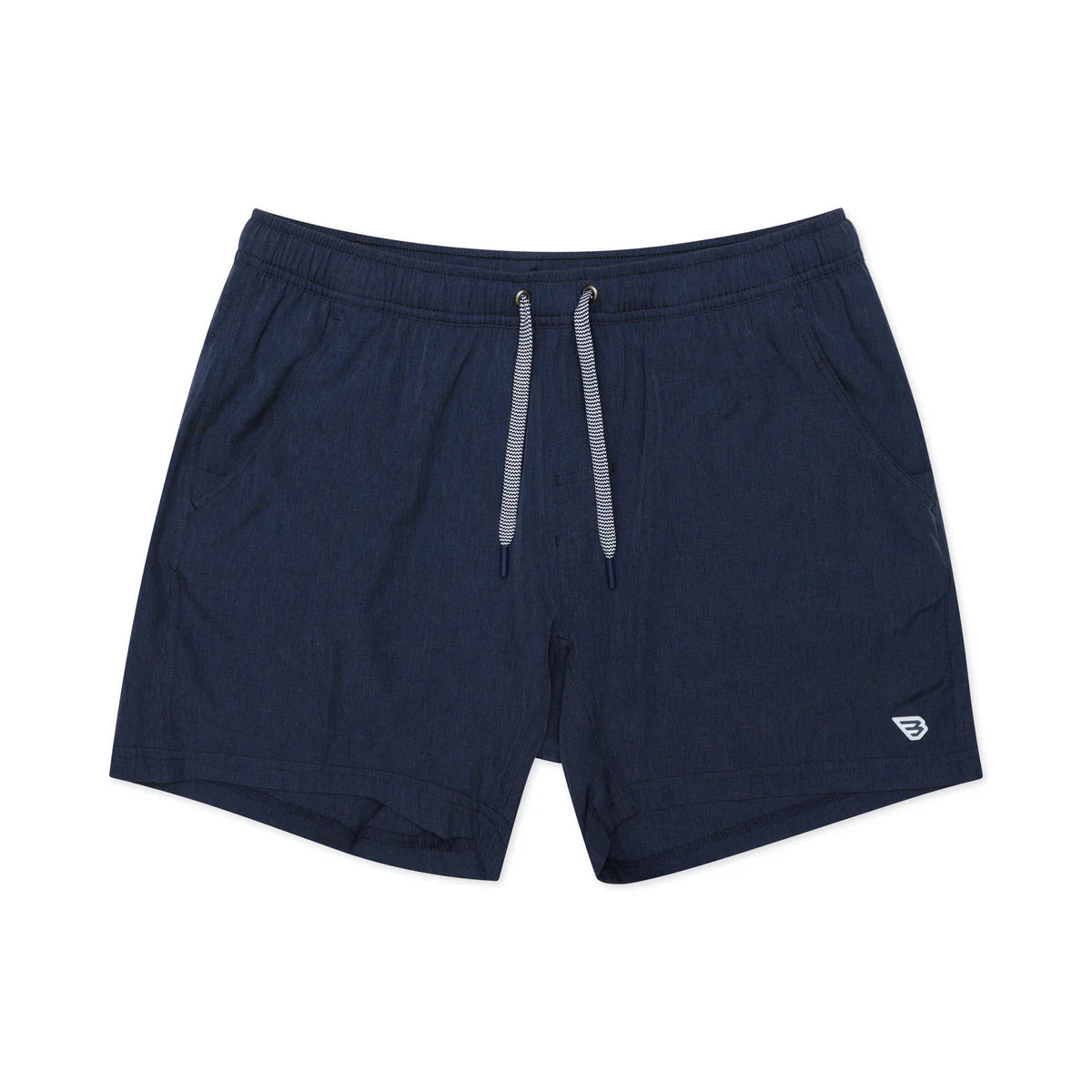 BURLEBO Athletic Short - Heather Navy - American Flag Liner