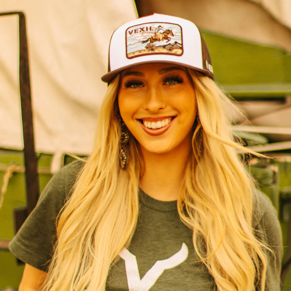 Vexil The Chase Hat Brown/White/Brown Mesh