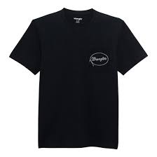 Wrangler® Graphic Short Sleeve Pocket T-shirt - Regular Fit - Black Beauty 112372858