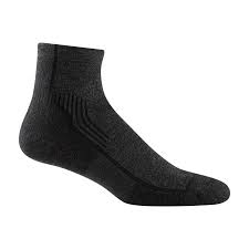 DARN TOUGH Men's Hiker Quarter Midweight Hiking Socks ONYX BLACK