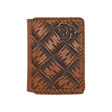 Red Dirt Men's Trifold Brown Wallet