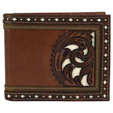 Justin Men's Bifold Leather Brown Wallet