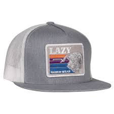 LAZY J RANCHWEAR GREY & WHITE SUNSET HAT