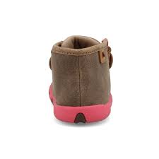 TWISTED X Infant's Chukka Driving Moc TWISTED WIRE PINK