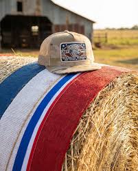 Lazy J Ranch Camo & Tan Freedom Classic Five Panel Trucker Hat