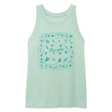 Wrangler® Graphic Goddess Tank Lichen Heather | 112375859