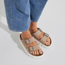 BIRKENSTOCK WOMENS ARIZONA PAP CHUNKY WARM SAND