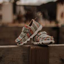 TWISTED X INFANT HOOEY DRIVING MOC PINK MULTI