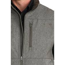 Cinch Men's Bonded Concealed Carry Softshell Vest-OLIVE