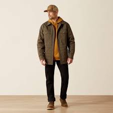 ARIAT MENS QUILTED SHIRT JACKET