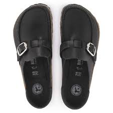 BIRKENSTOCK Buckley Oiled Leather-BLACK