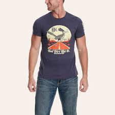 Red Dirt Hat Co. Men's Navy Road Runner Graphic T-Shirt
