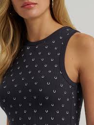 WRANGLER WOMENS Printed Slim Goddess Tank