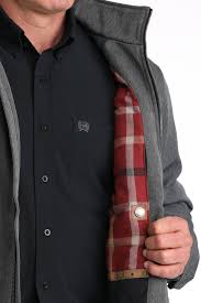 CINCH MENS CONCEALED CARRY BONDED JACKET GREY