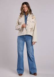 STETSON Embroidered Canvas Utility Jacket