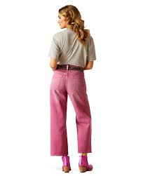 ARIAT Women's Ultra High Rise Tomboy Wide-PINK