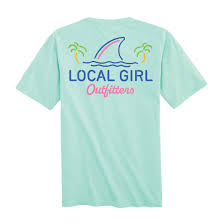 LOCAL GIRL SHARK FIN TSHIRT