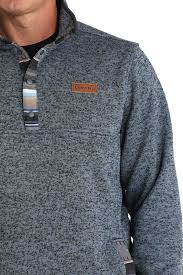 Cinch Men's Pullover Sweater Blue