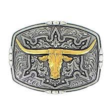 NOCONA MENS LONGHORN BUCKLE 37688