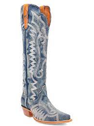 DAN POST WOMENS DENIM DARLIN BOOTS
