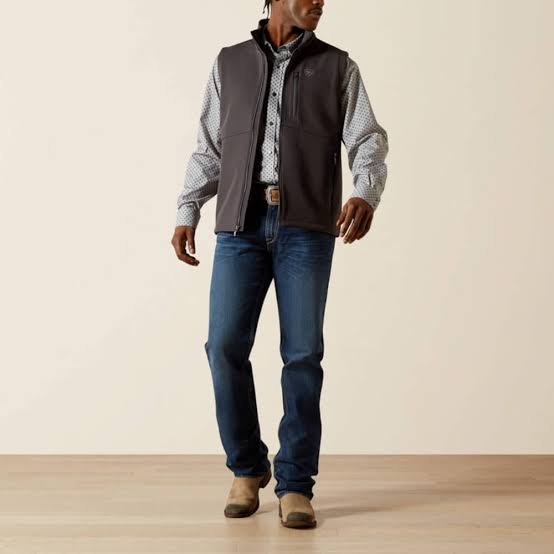 Ariat Mens Logo Softshell Vest Phantom - 10062589