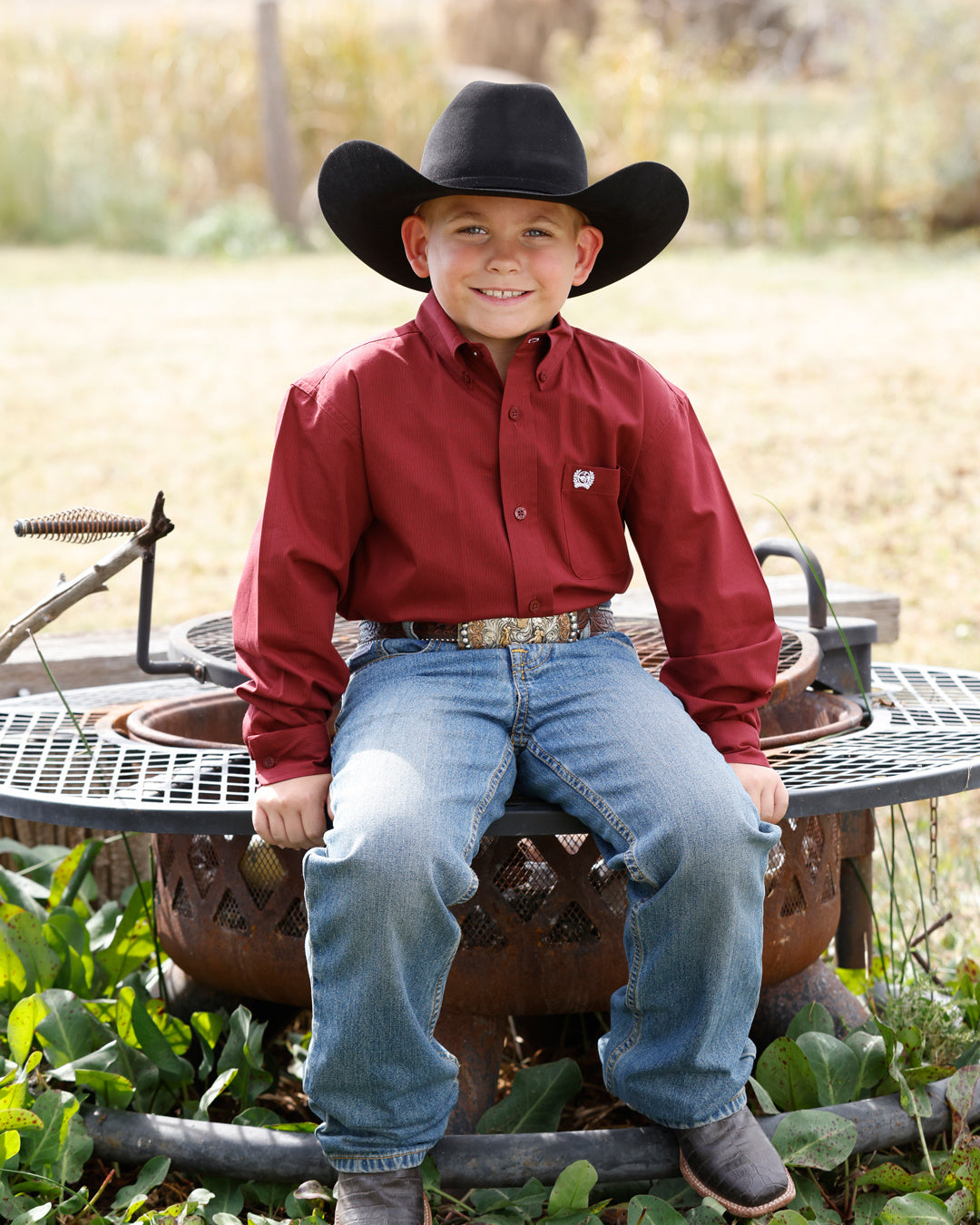 Cinch LS Boys Plain Weave
