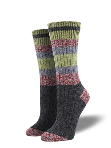 SOCK SMITH OUTLANDS USA RECYCLED BLEND - "YOSEMITE CABIN" SOCKS