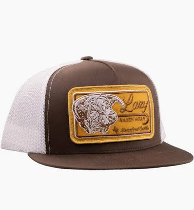 Lazy J Ranch Brown & White Dust Storm Classic Five Panel Trucker Hat